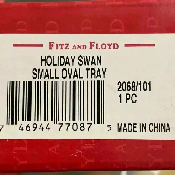 Fritz & Floyd Collectable Holiday Small Oval Tray - Picture 4 of 5